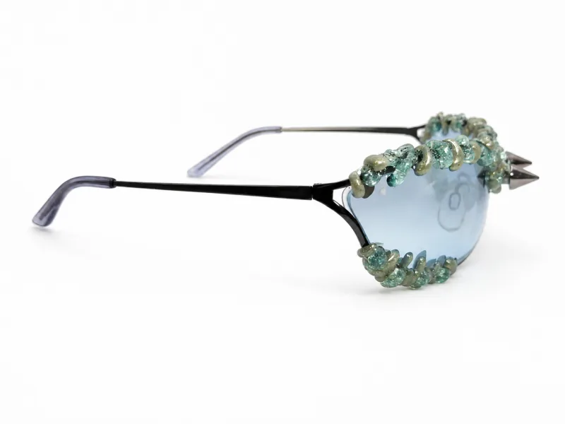 Lunettes Anna Blue Green Strass — vue complémentaire 1