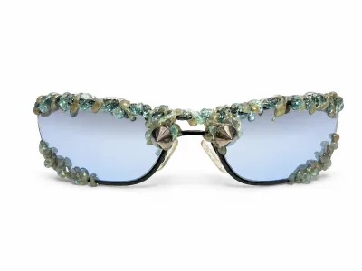 Lunettes Anna Blue Green Strass — vue principale