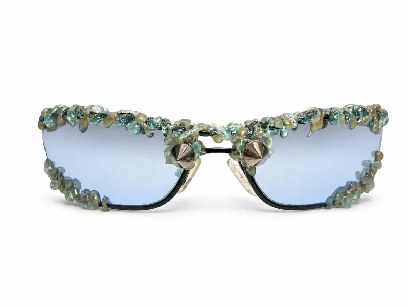 Lunettes Anna Blue Green Strass — vue principale